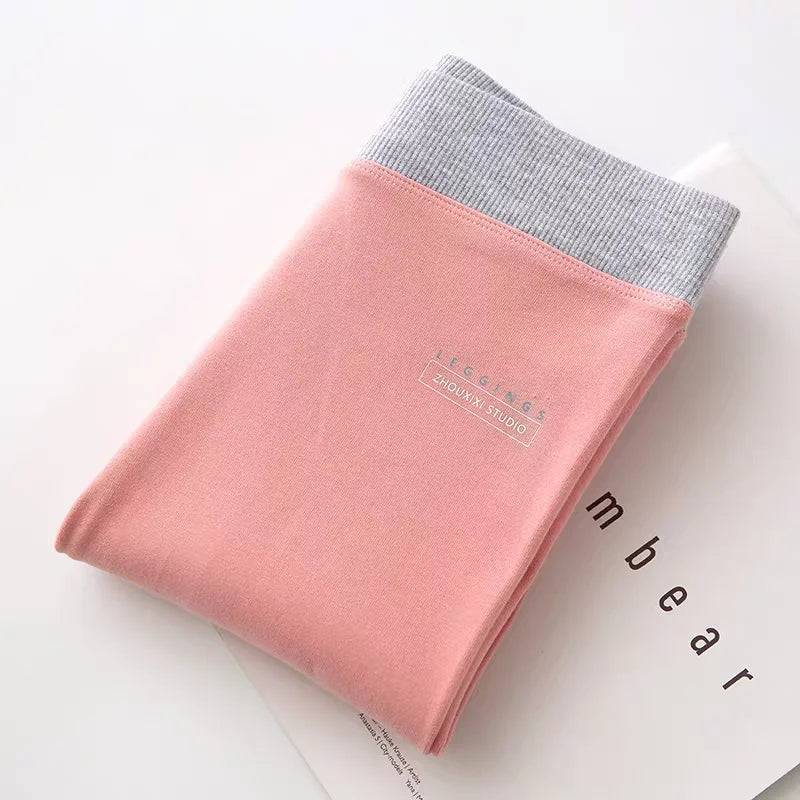 Spring and autumn new style multicolor high waist tight-fitting stretch leggings plus size casual cotton leggings