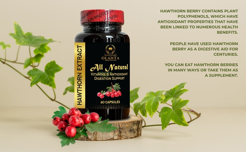 Hawthorn Berry Extract Supplement – Natural Antioxidant-Rich Herbal Supplement