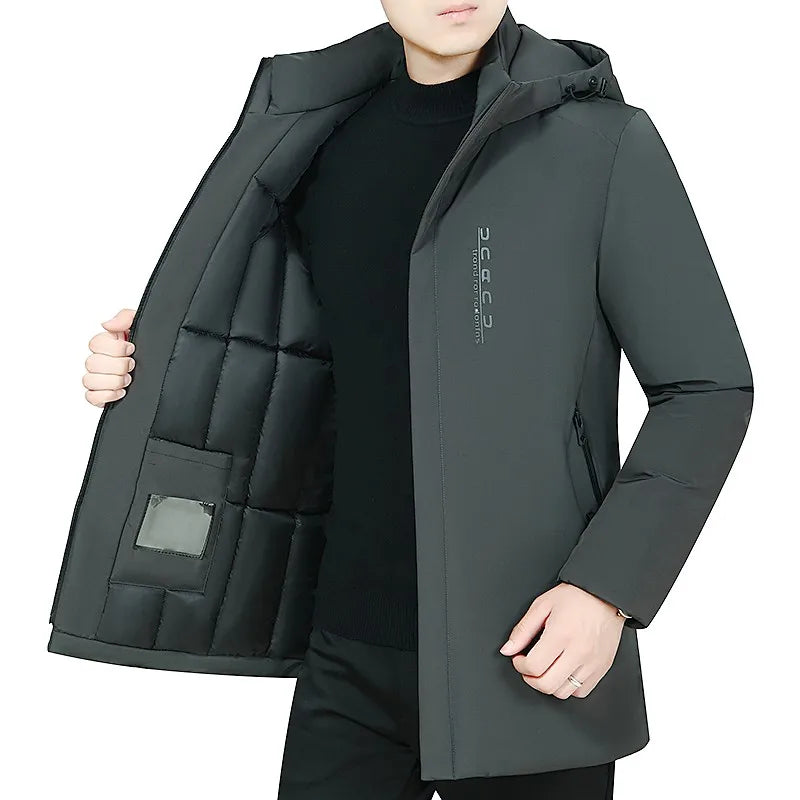 Winter Parka Men New Casual Thicken Cotton Jacket Hooded Outwear Windproof Warm Coat Hooded Plus Size 5XL