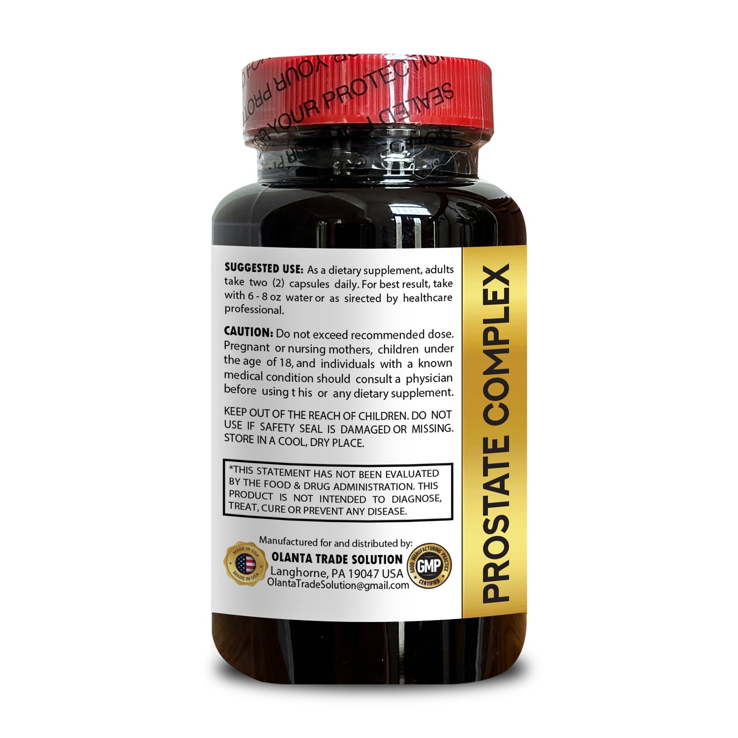 PROSTATE COMPLEX FOR MEN - Vitamins for prostate healthy for men with Saw Palmetto, Support for urinary healthy, Boron for prostate, Nettle Extract - 1 Bottle 60 Capsules
