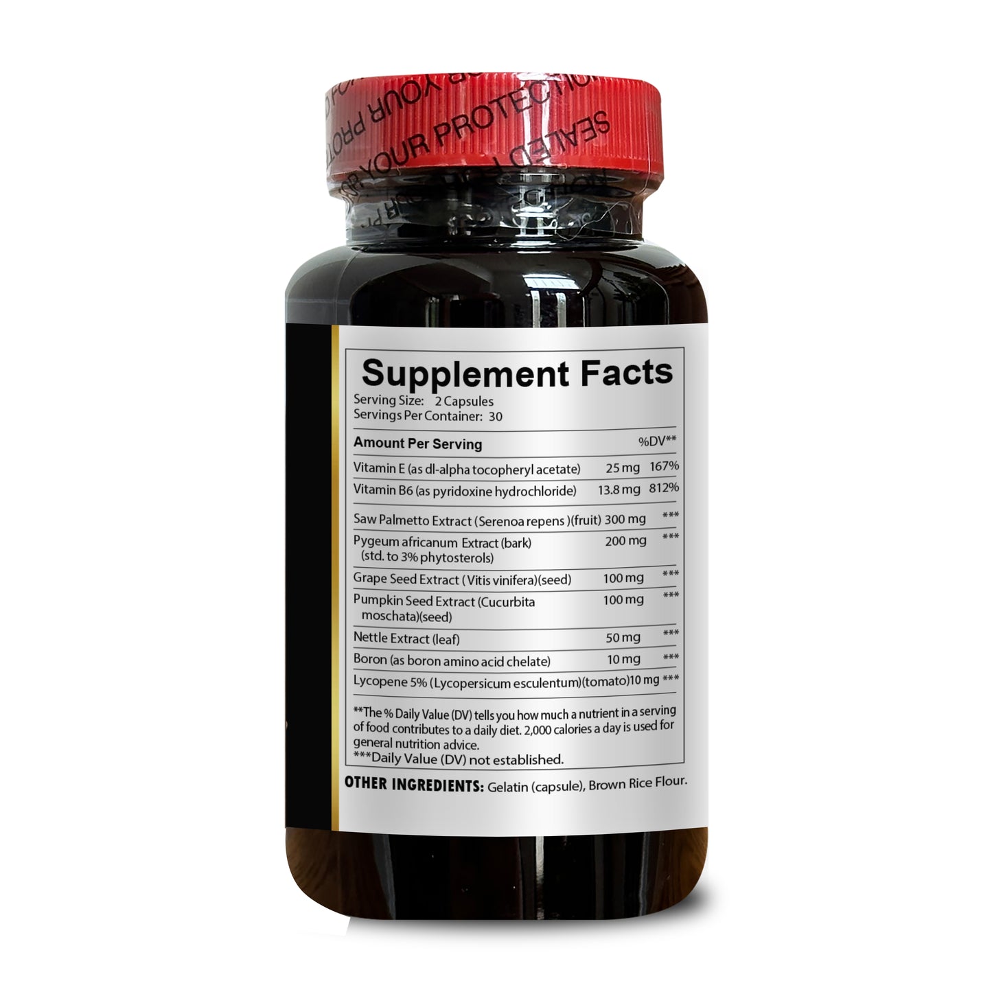 PROSTATE COMPLEX FOR MEN - Vitamins for prostate healthy for men with Saw Palmetto, Support for urinary healthy, Boron for prostate, Nettle Extract - 1 Bottle 60 Capsules