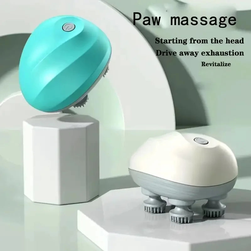 Scalp Massager for Massaging Scalp Tissue,Head Cat Claw Massager for Refreshing, Kneading Nodes, Portable Hair Scraper for Rela
