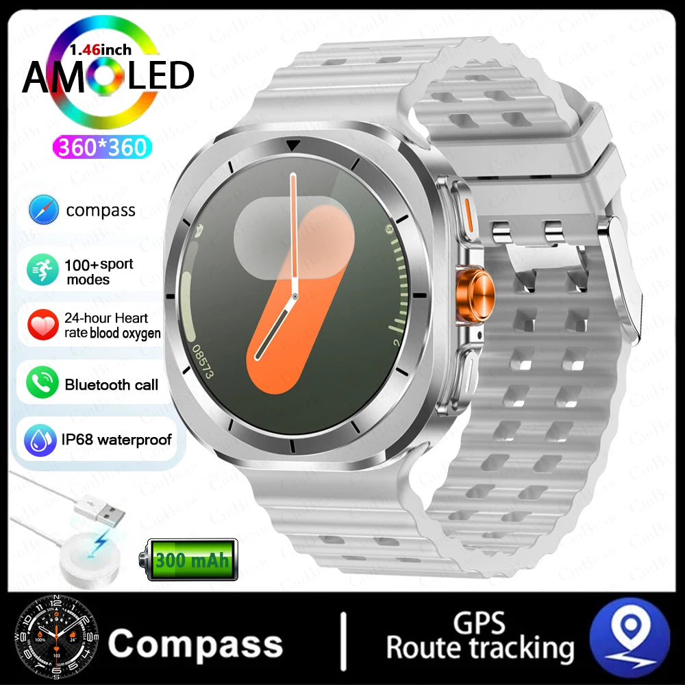 New Galaxy Watch 7 Ultra Smart Watch Men Health Monitoring Bluetooth Call 100+ Sports Mode IP68 Waterproof Smartwatch Women 2025
