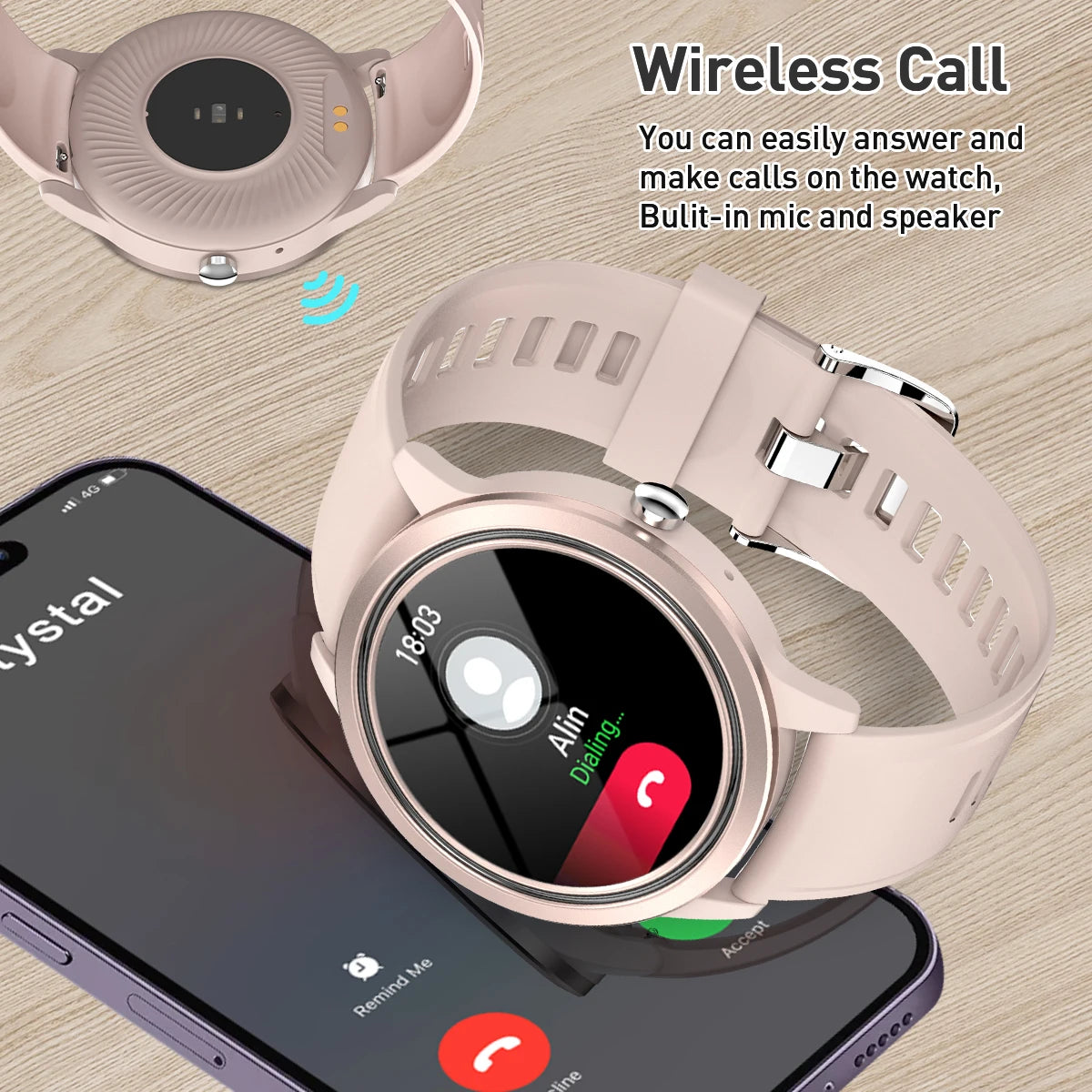 New Women Bluetooth Call Smart Watch Heart Rate Blood Pressure Monitoring Smartwatches Waterproof Men Smartwatch For Android IOS