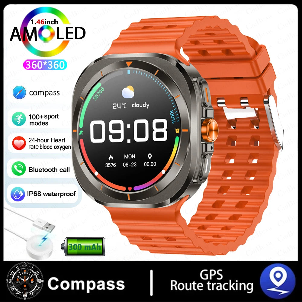 New Galaxy Watch 7 Ultra Smart Watch Men Health Monitoring Bluetooth Call 100+ Sports Mode IP68 Waterproof Smartwatch Women 2025