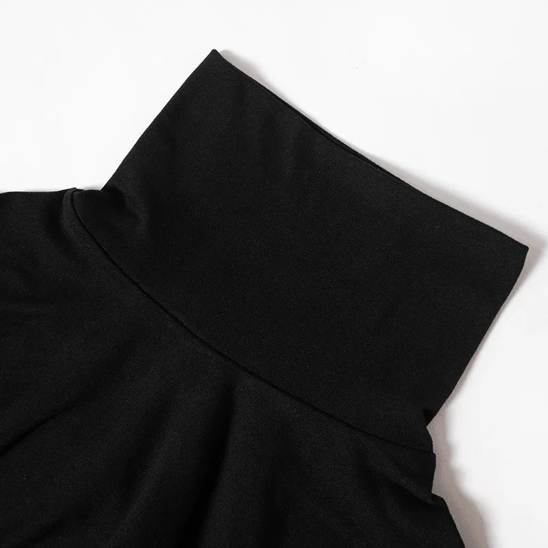 Maternity DressesStylish Maternity Dress for Baby Shower Elegant High Neck Long Sleeve Dress for Pregnancy Photoshoots