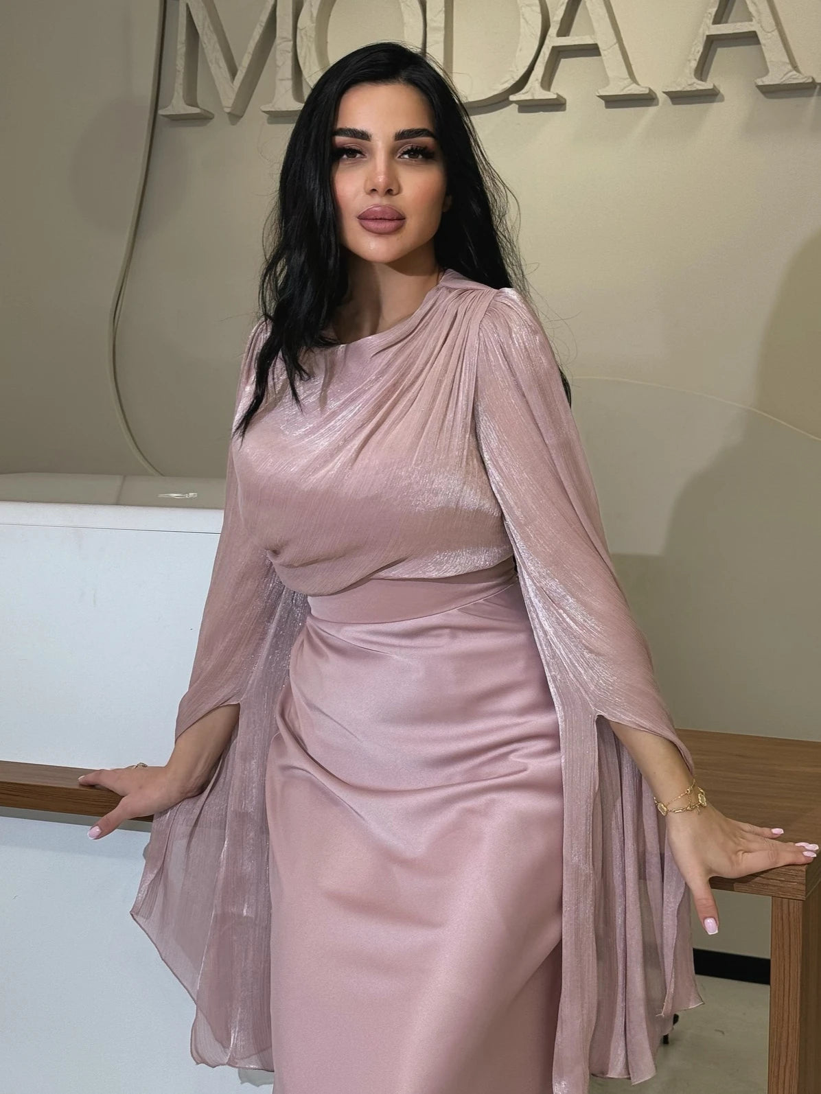 Arab Muslim Abaya for Women Elegant Long Dress Abayas Morocco Kaftan Summer Split Sleeve Maxi Party Vestidos Ramadan Gown 2023