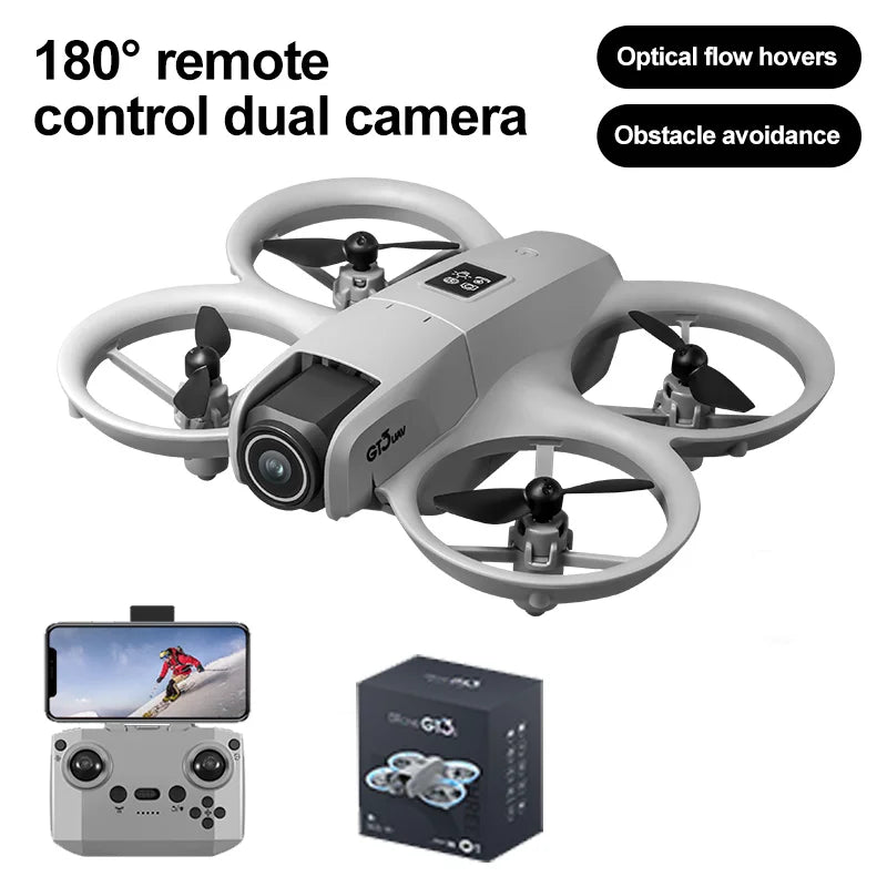 GT3 RC Mini Drone 8K GPS Professional HD Aerial Photography Dynamic Lighting Remote Control Aircraft Optical Flow Quadcopter Toy