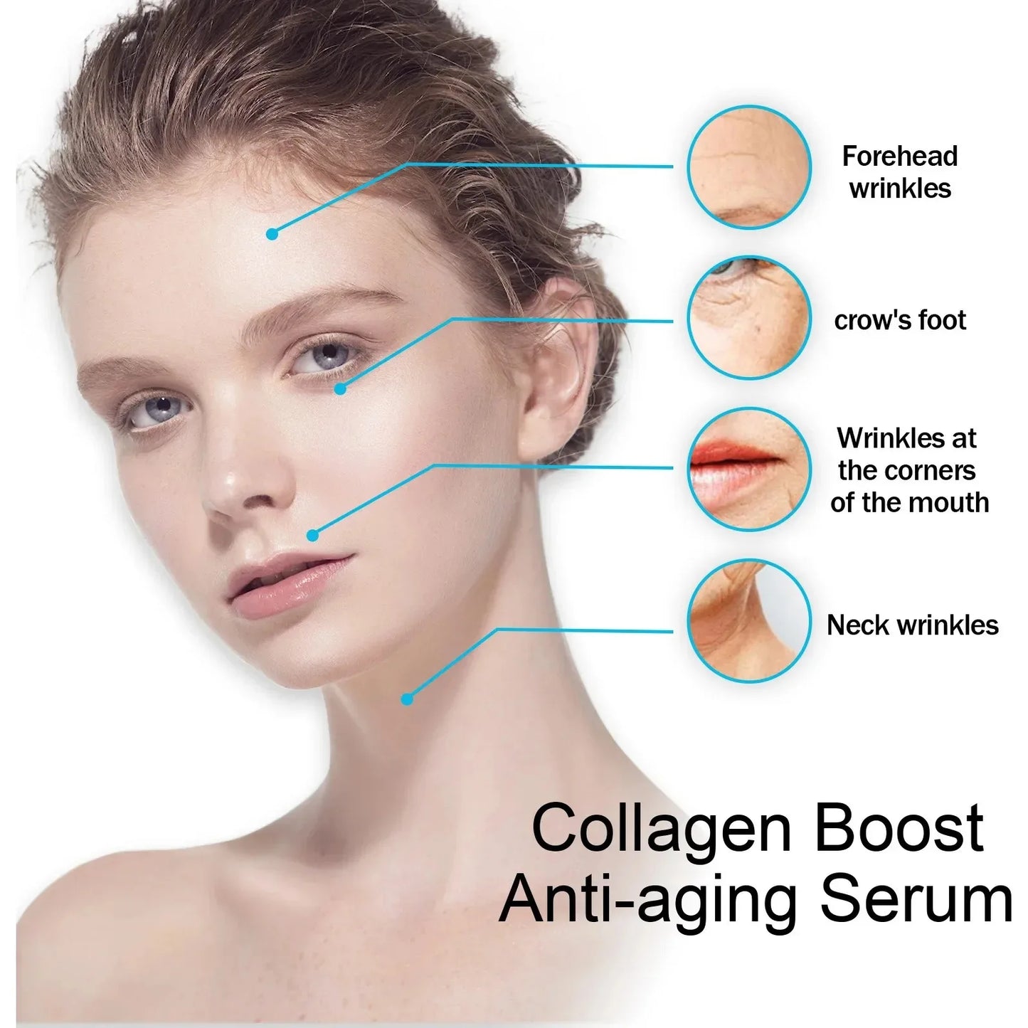 Retinol Wrinkle Remover Face Serum Instant Firming Lifting Anti-Aging Liquid Fade Fine Lines Whitening Korean Skin Care Products