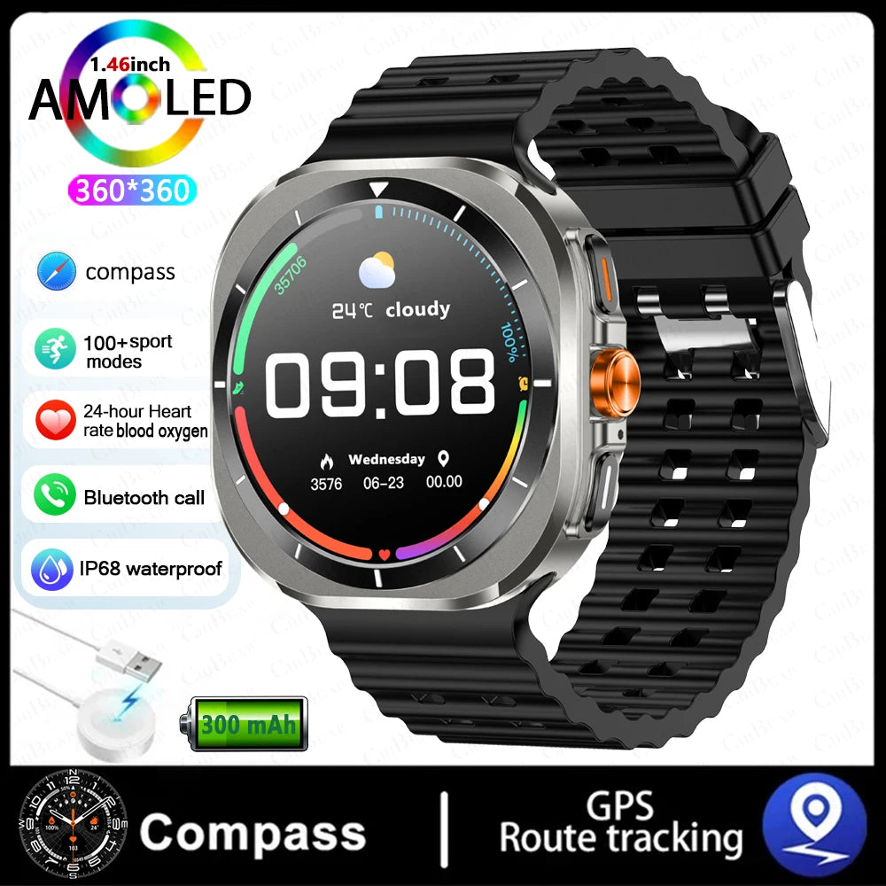 New Galaxy Watch 7 Ultra Smart Watch Men Health Monitoring Bluetooth Call 100+ Sports Mode IP68 Waterproof Smartwatch Women 2025
