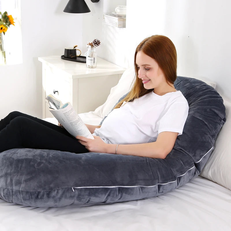 3kg 6.6lb U Pregnancy Pillow for Pregnant Women Sleep Nursing Maternity Full Body Support for Back Belly Hip Leg Removable Cover