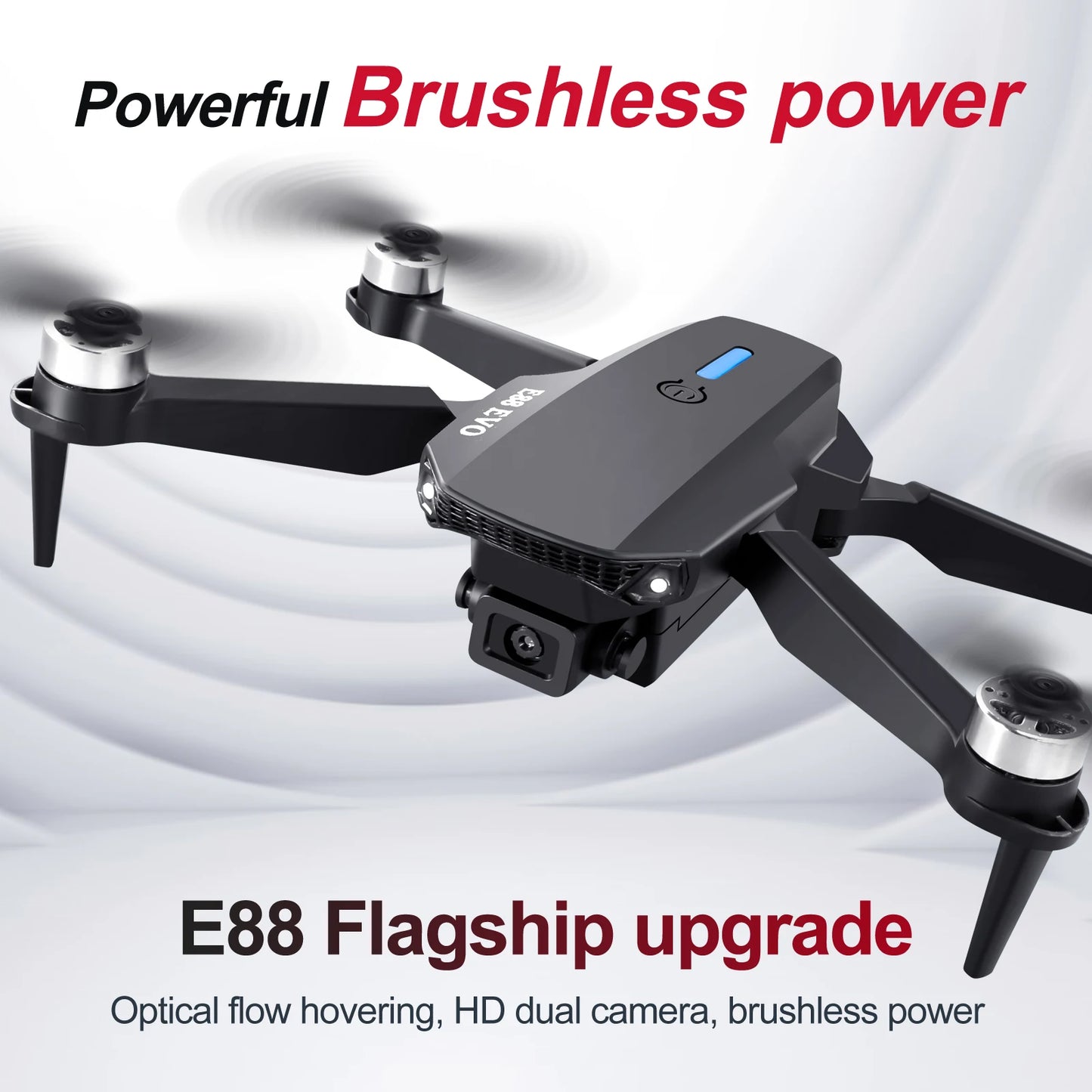 New 2024 E88 EVO Upgrade UAV More Powerful Brushless Motor 4K Professional HD Camera Our Motors are More Durable than Others