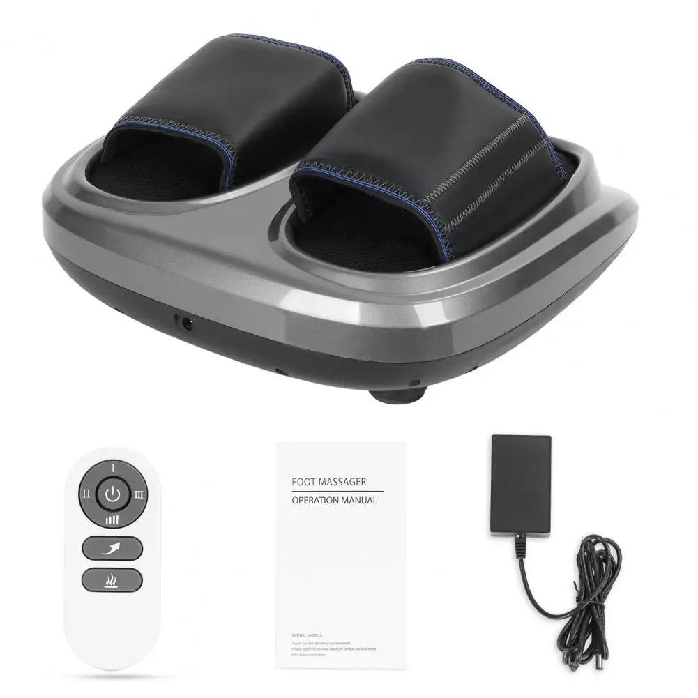 Foot Massager Shiatsu Kneading Deep Tissue Relax Heated Roller Calf Pain Relief Fatigue Muscles Vibrator Machine Health Relief