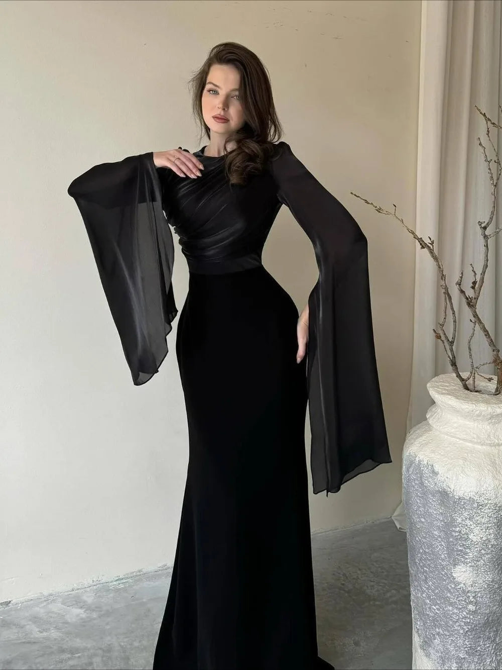 Arab Muslim Abaya for Women Elegant Long Dress Abayas Morocco Kaftan Summer Split Sleeve Maxi Party Vestidos Ramadan Gown 2023