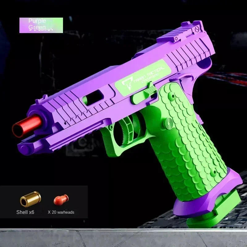 m92 2011 Blowback Shell throwing Empty hanging Continuous shooting Soft Bullet Launcher Toy Gun