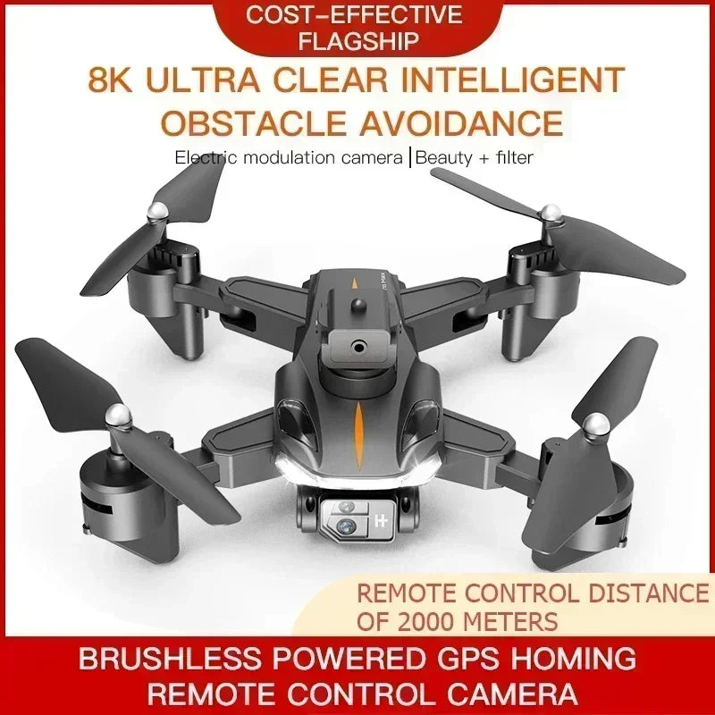 NEW P11 Pro Max 8K HD RC Drone 5G GPS Professional Dual-Camera Intelligent Obstacle Avoidance Electric Modulation Quadcopter Toy