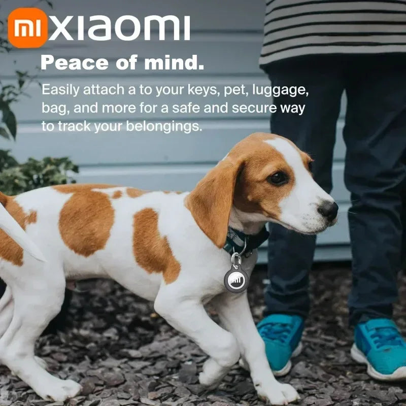 XIAOMI Mini GPS Tracker System FindMy App Airtag Smart Bluetooth Locator Child Finder Bag Anti-Loss Pet Collar with Tracker