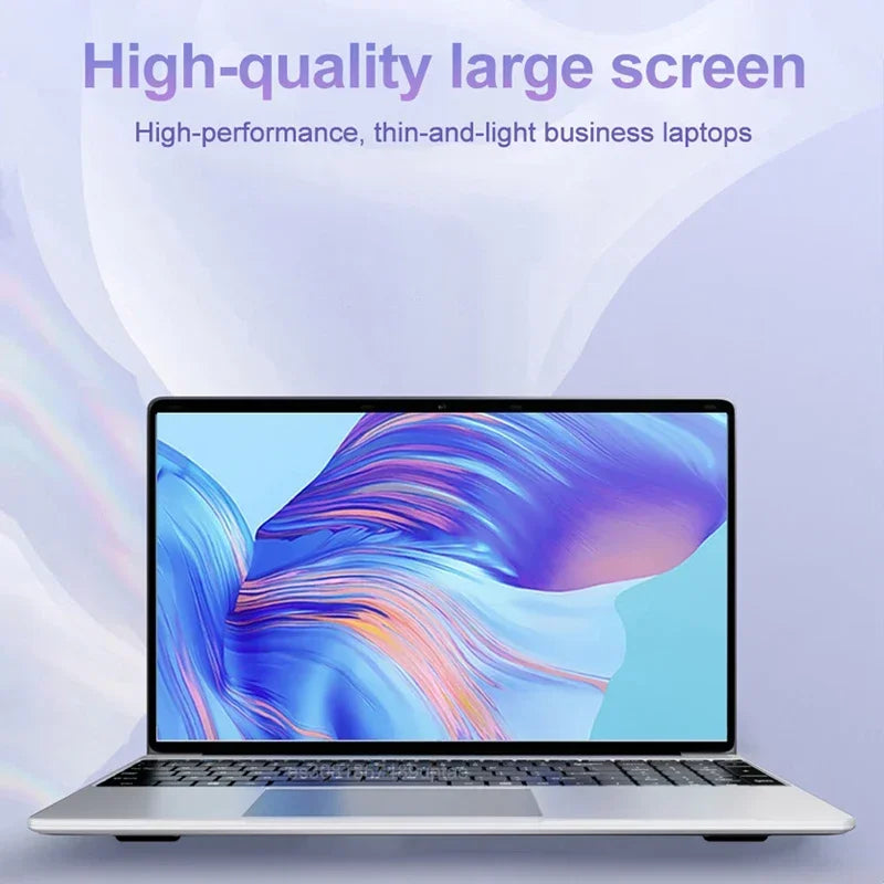 15.6" Ultra Slim Laptop 16GB RAM 2TB SSD Intel N3700 Notebook Gamer 1920*1080 Display Office Study Computer PC Windows 11 Pro