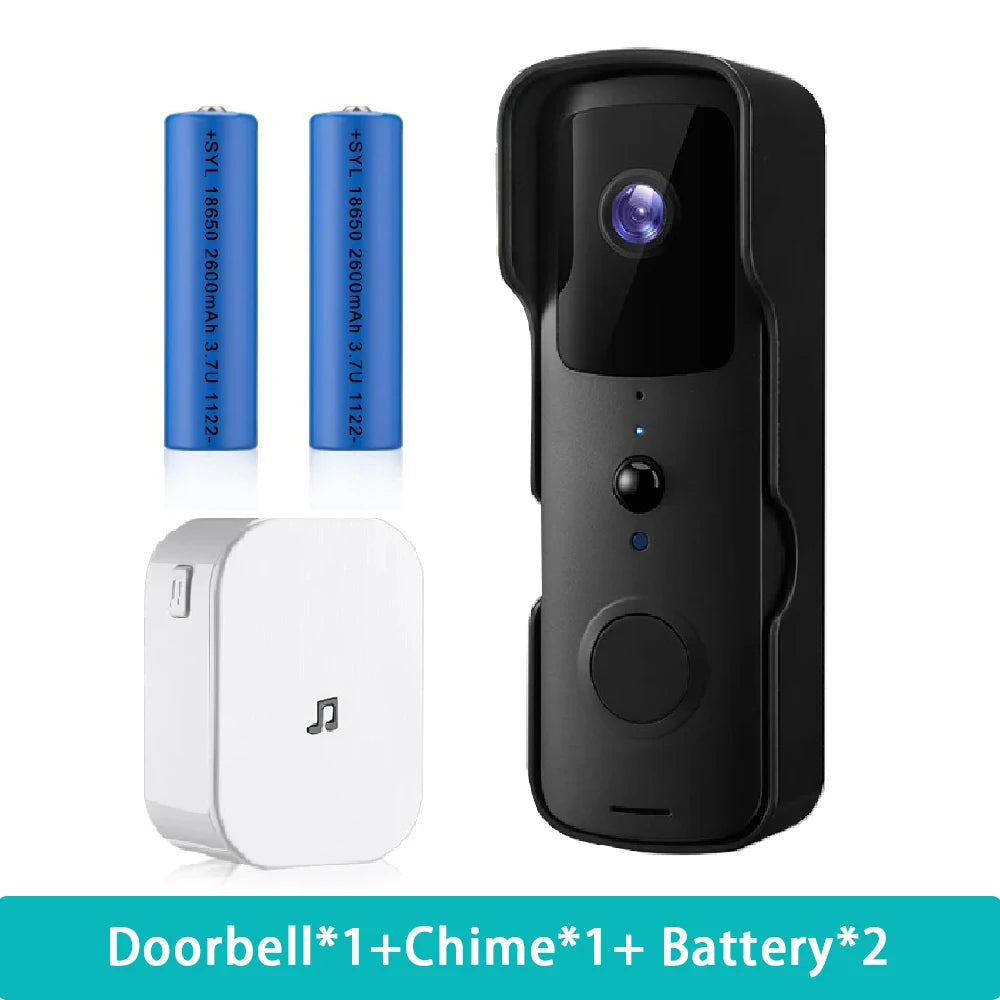 Wsdcam Tuya Smart WIFI Video Doorbell PIR Motion Detection Camera Door Bell Auto Night Vision Cameara Working with Phone APP