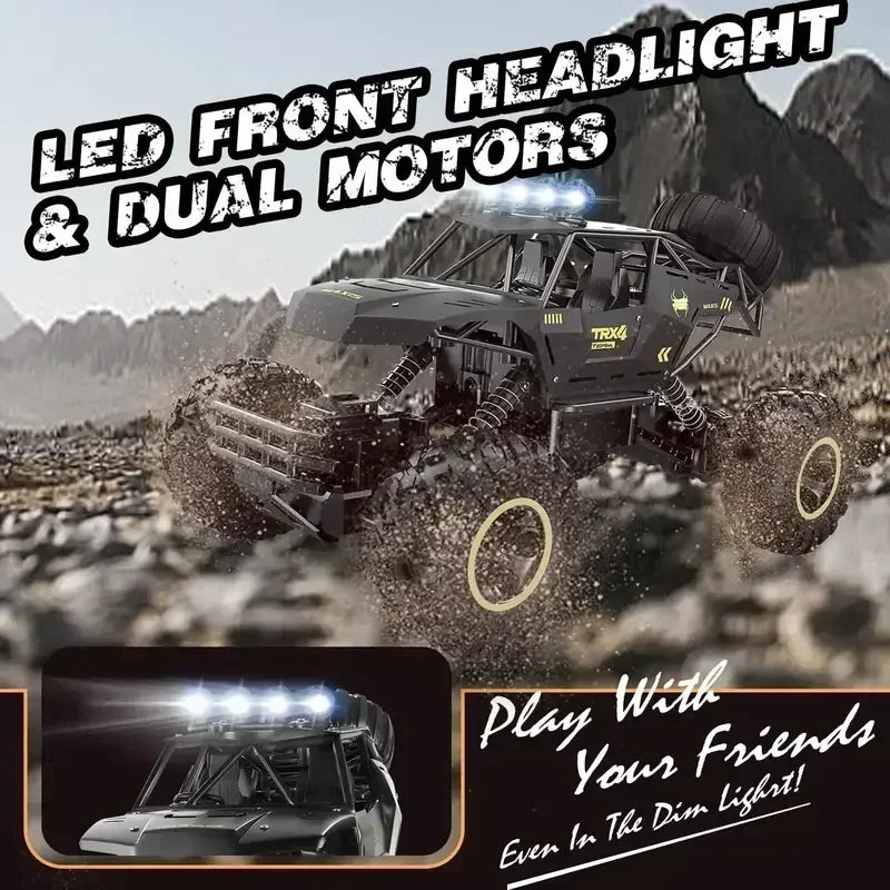 New 4WD RC Off-Road Car 1:12/1:16 Remote Control Car Electric RC Buggy Car With Led Light Radio 2.4G Truck Model Kids Toys Gifts