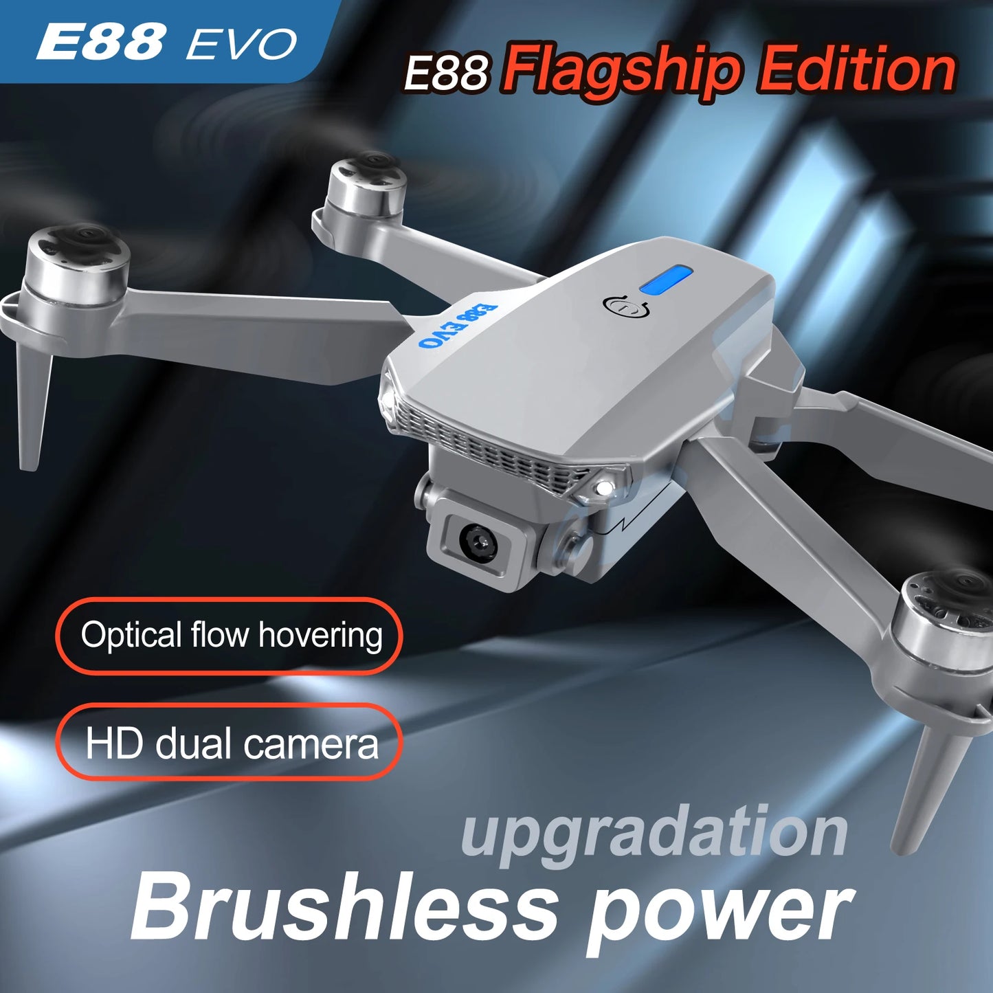 New 2024 E88 EVO Upgrade UAV More Powerful Brushless Motor 4K Professional HD Camera Our Motors are More Durable than Others