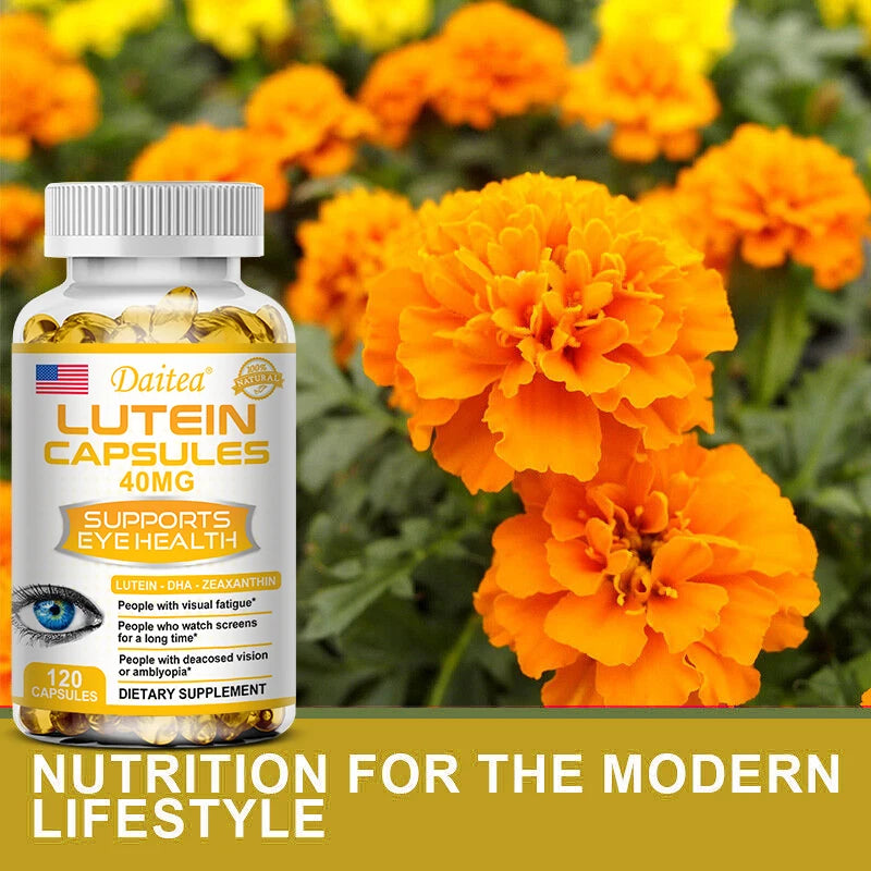 Lutein with Zeaxanthin Extract Helps Relieve Eye Strain and Maintain Healthy Vision Eye Support and Vision Vitamins Eye Health