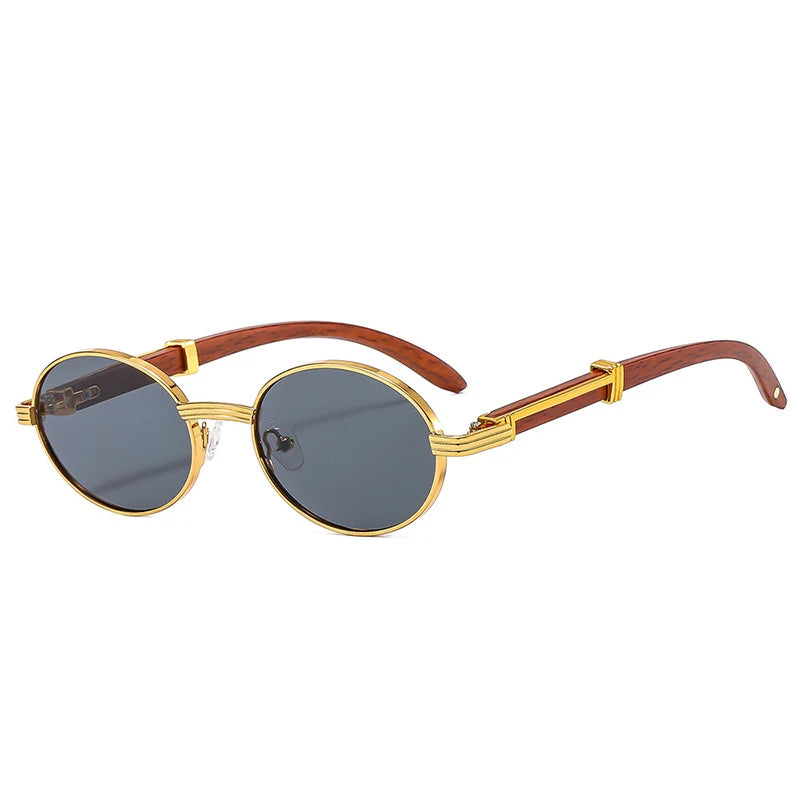 SO&EI Retro Oval Men Sunglasses Fashion Brand Designer Clear Gradient Lens Eyewear Women Luxury Sun Glasses Shades UV400