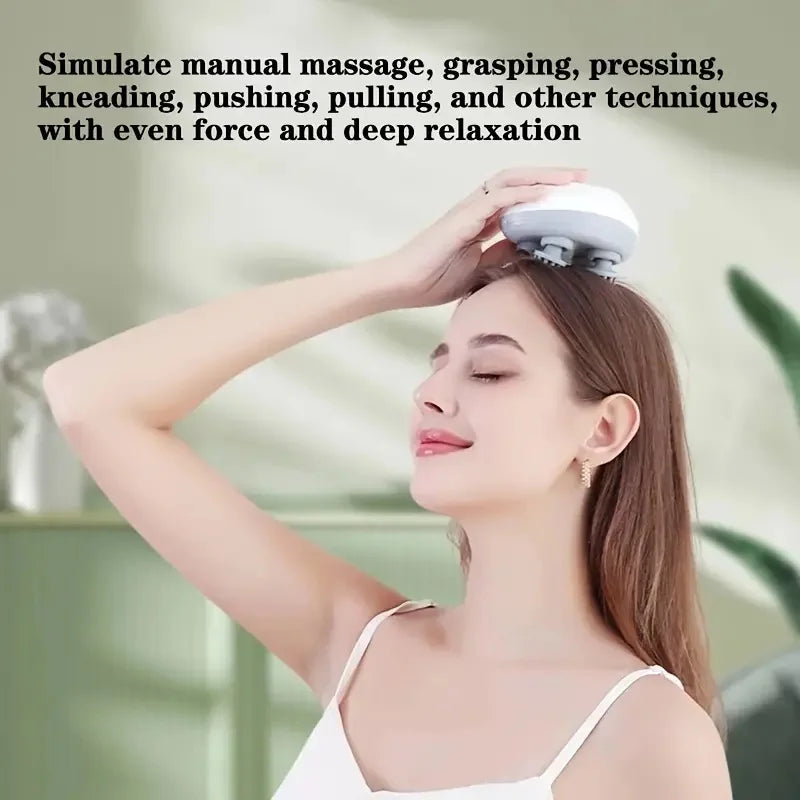 Scalp Massager for Massaging Scalp Tissue,Head Cat Claw Massager for Refreshing, Kneading Nodes, Portable Hair Scraper for Rela