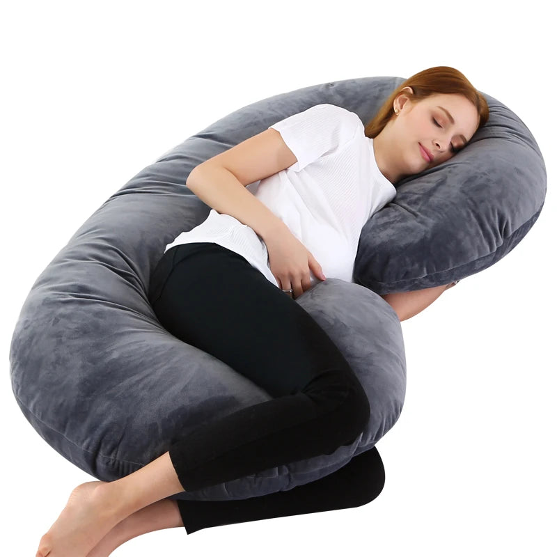 3kg 6.6lb U Pregnancy Pillow for Pregnant Women Sleep Nursing Maternity Full Body Support for Back Belly Hip Leg Removable Cover