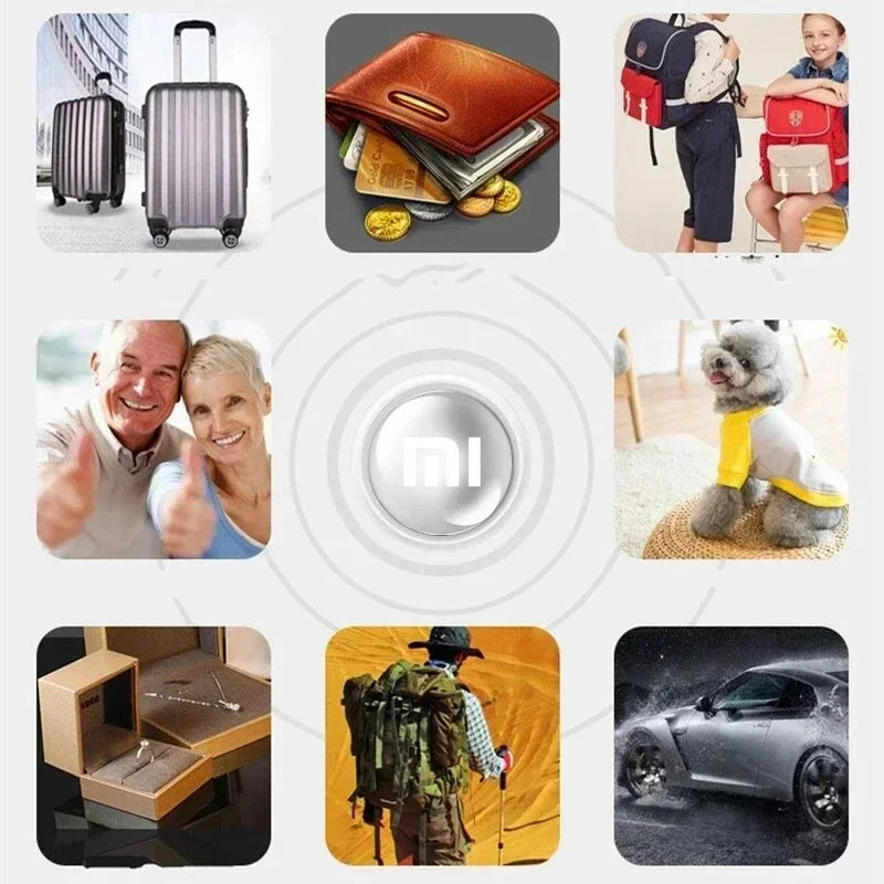 XIAOMI Mini GPS Tracker System FindMy App Airtag Smart Bluetooth Locator Child Finder Bag Anti-Loss Pet Collar with Tracker