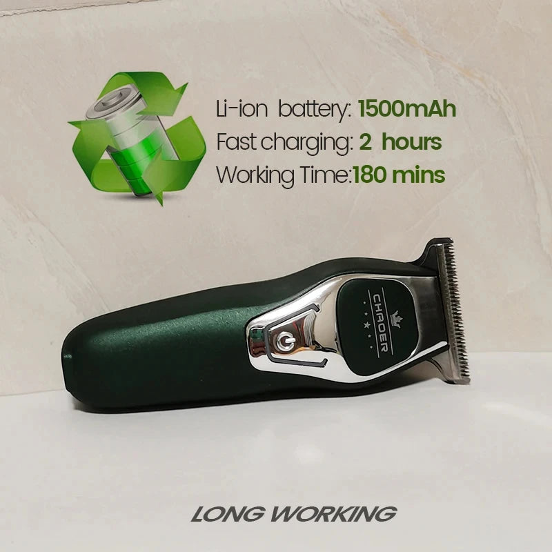 Professional Hair Clipper for Barber Salon Men Shaver Electric Beard Trimmer T Blade 0 MM Cordless Hair Cutter Haircut Machine
