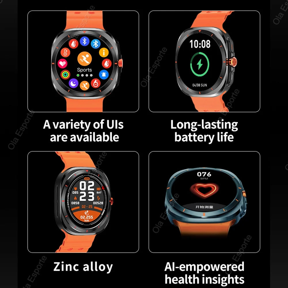New GPS Watch 7 Ultra 49mm Smart Watch IP68 Waterproof Bluetooth Call Smartwatch for Men Women 1.52" Screen SpO2 Watches for Man