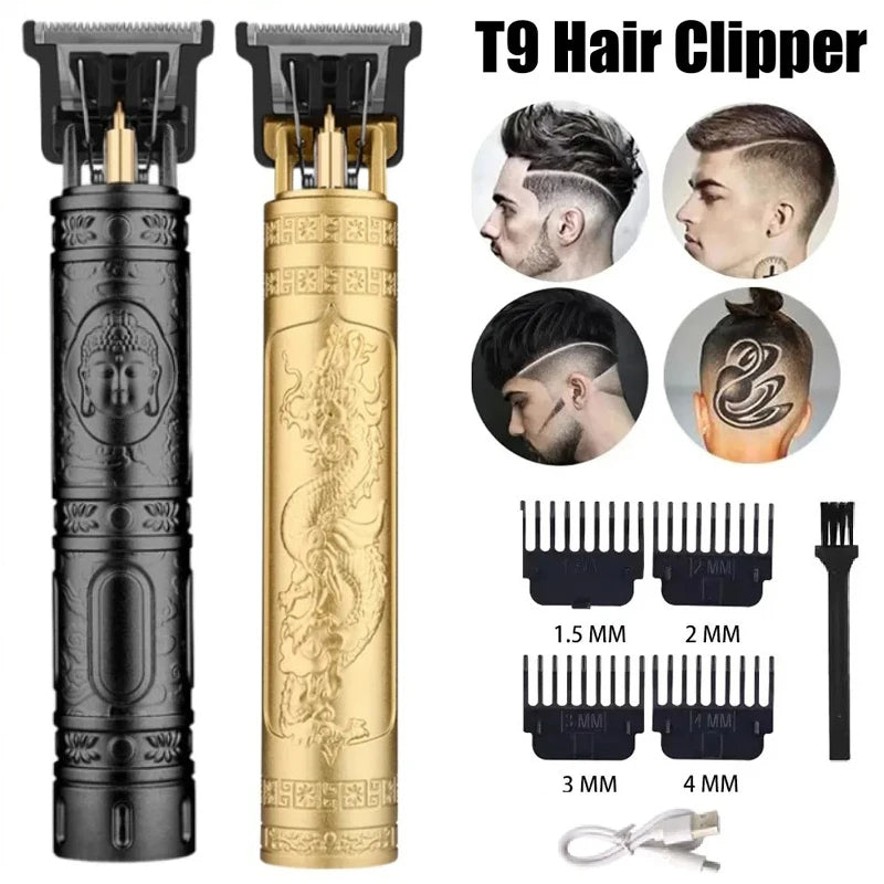 Electric Rechargeable Hair Shaver T9 Vintage Hair Cutting Machine Hair Trimmer Hair Clipper for Men Hair Clipper Beard Shave