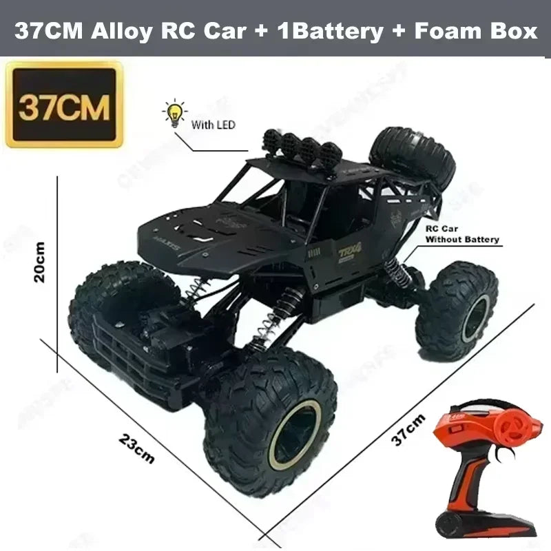 New 4WD RC Off-Road Car 1:12/1:16 Remote Control Car Electric RC Buggy Car With Led Light Radio 2.4G Truck Model Kids Toys Gifts
