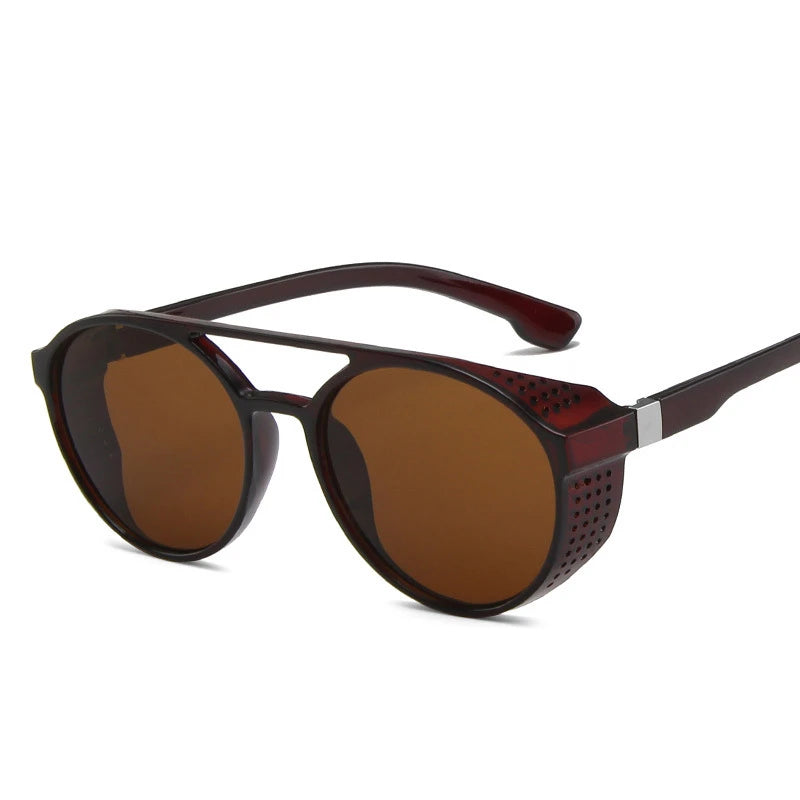 Steampunk Sunglasses Women Men Vintage Glasses Round Glasses Steam Punk Retro Fashion Sun Glasses Oculus de sol