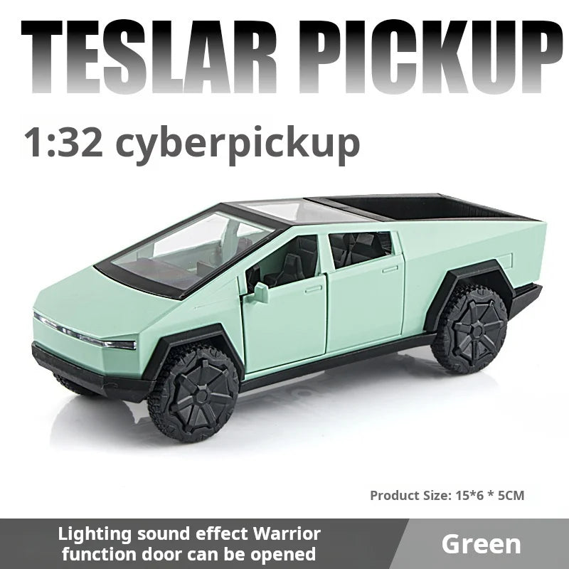 1:32 Cybertruck Pickup Alloy Car Model Diecasts Metal Toy Off-road Vehicles Car Model Simulation Collection Kids Gifts