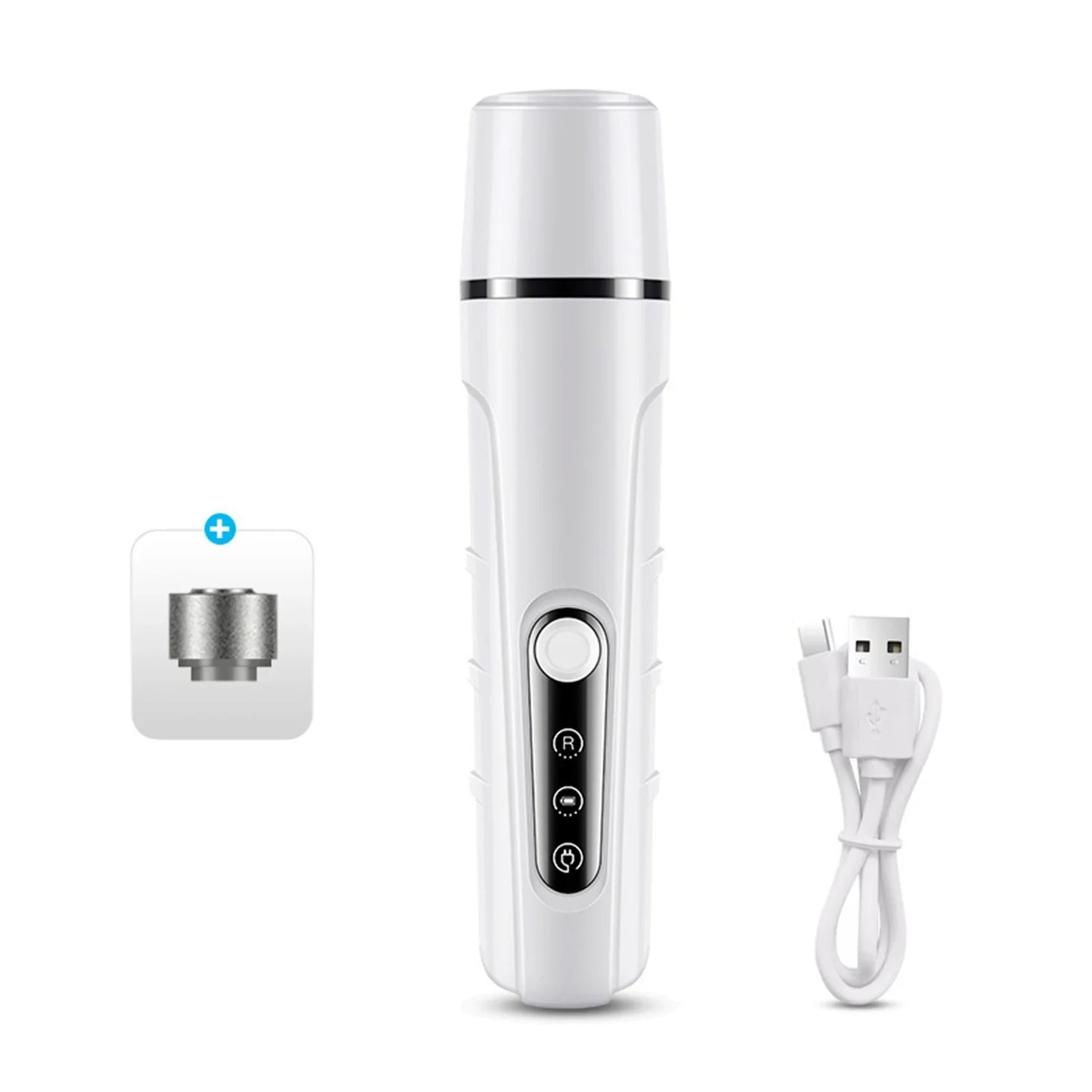 Electric Pet Nail Clippers Dog Nail Grinders With LED Light Rechargeable Dog Cat Paws Nail Grooming Smoothing Trimmer Tool Pets