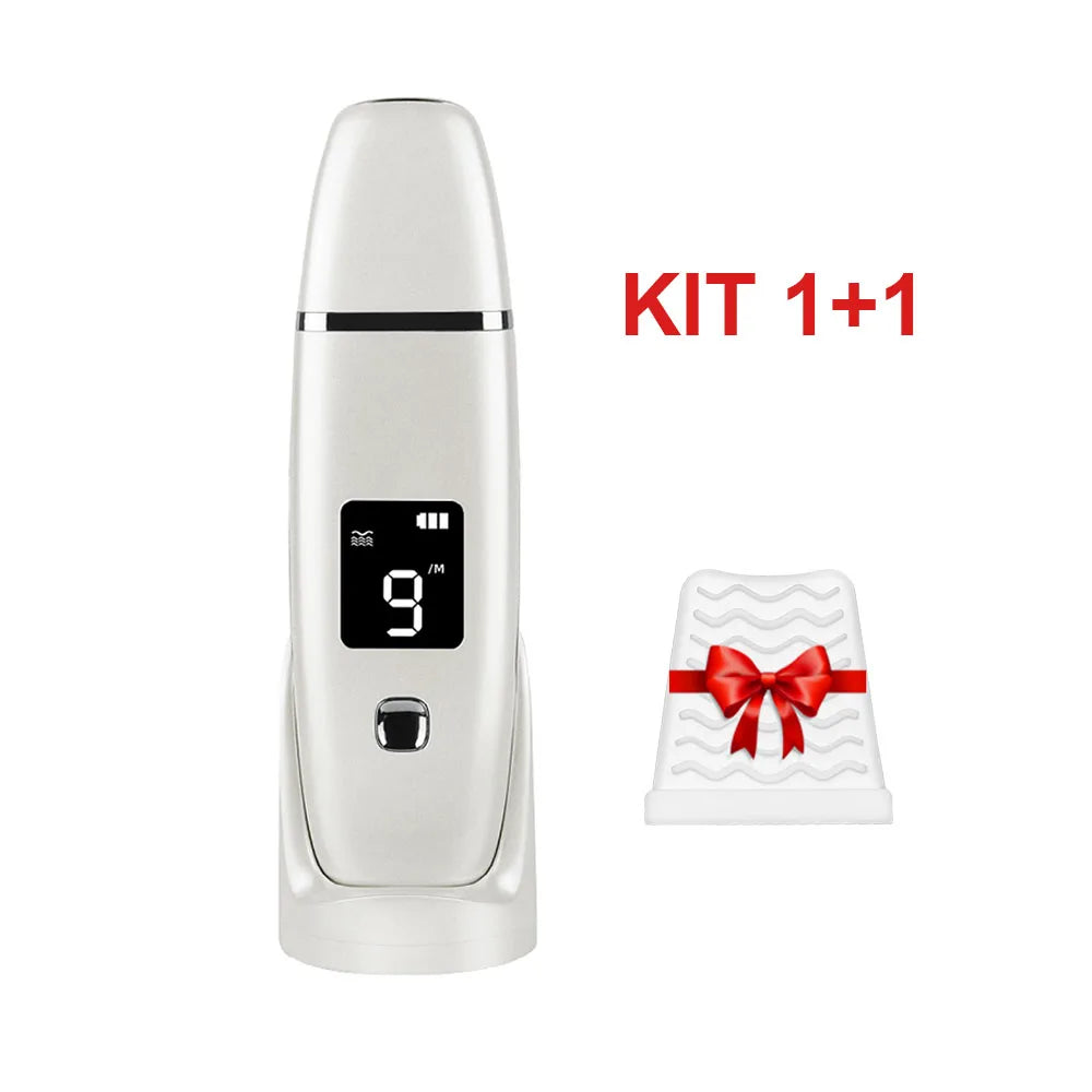 Ultrasonic Skin Scrubber Facial Spatula Blackhead Remover Deep Face Cleaning Lift Machine Peeling Shovel Pore Cleaner