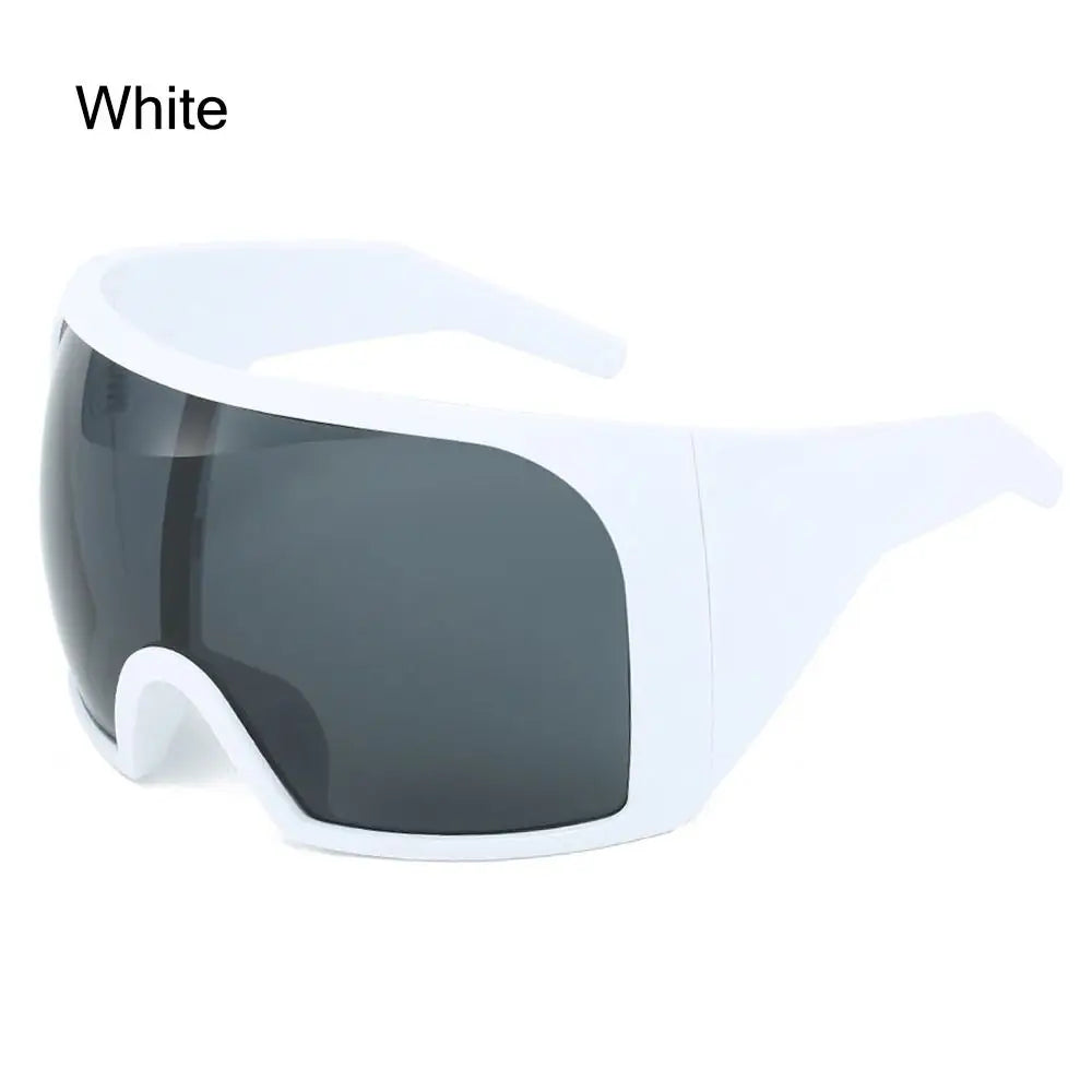 Oversized Punk One-piece Sunglasses Goggle New Women Men Luxury Sun Glasses Female Surround Shades 2000'S Eyewear