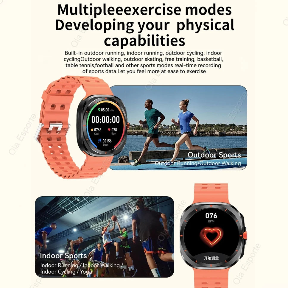 New GPS Watch 7 Ultra 49mm Smart Watch IP68 Waterproof Bluetooth Call Smartwatch for Men Women 1.52" Screen SpO2 Watches for Man