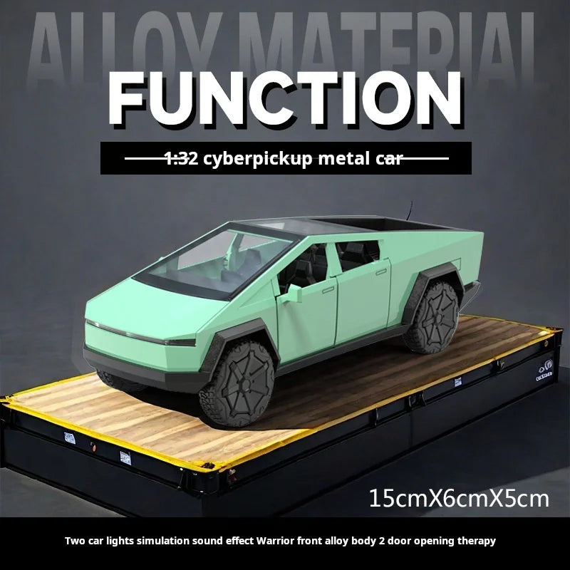 1:32 Cybertruck Pickup Alloy Car Model Diecasts Metal Toy Off-road Vehicles Car Model Simulation Collection Kids Gifts