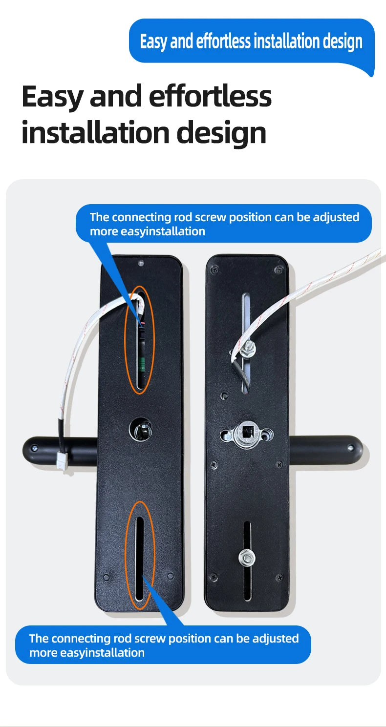 RYNX Electronic Lock With Biometric Fingerprint for Intelligence Door Lock Smart Keyless Home Life Least 5 Quick Unlocking Ways