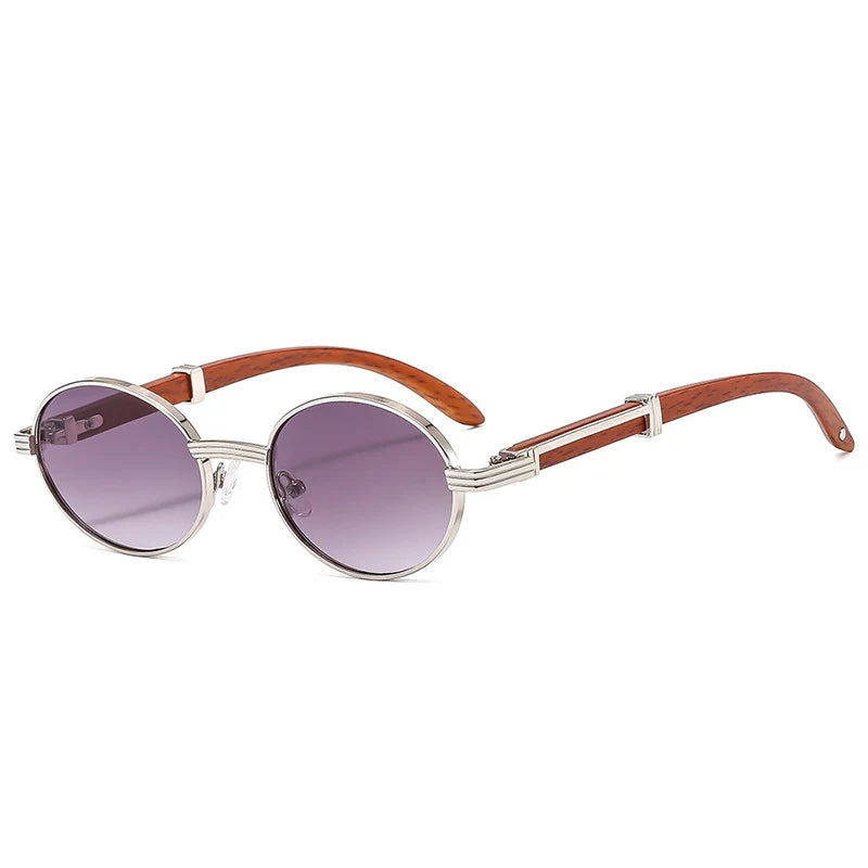 SO&EI Retro Oval Men Sunglasses Fashion Brand Designer Clear Gradient Lens Eyewear Women Luxury Sun Glasses Shades UV400