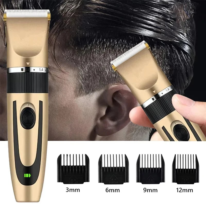 Electric Hair Trimmer Shaver Home Trimmers for Men Hair Clipper Professional Rechargeable Barber hair Cutting Machine