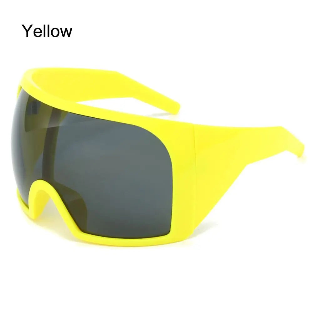 Oversized Punk One-piece Sunglasses Goggle New Women Men Luxury Sun Glasses Female Surround Shades 2000'S Eyewear