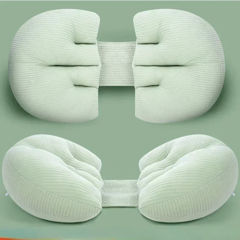 Pregnant Women Pillow Simple Solid Color U-shape Waist Abdomen Support Side Sleeping Protection Cushion Maternity Body Pillow