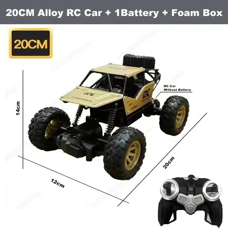 New 4WD RC Off-Road Car 1:12/1:16 Remote Control Car Electric RC Buggy Car With Led Light Radio 2.4G Truck Model Kids Toys Gifts