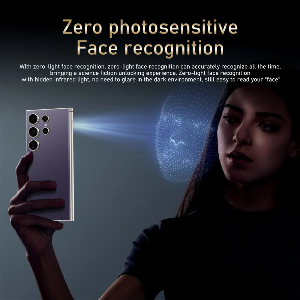 New S25 Ultra 7.3HD Original Global Version Mobile Phones 5G Smartphone Dual SIM Card Android 14 Cell Phone 7800mAh Cellphones