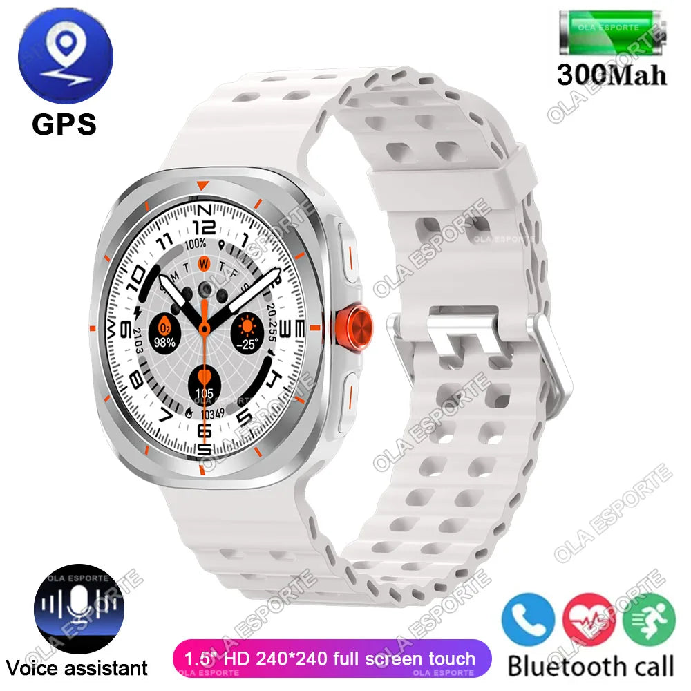 New GPS Watch 7 Ultra 49mm Smart Watch IP68 Waterproof Bluetooth Call Smartwatch for Men Women 1.52" Screen SpO2 Watches for Man