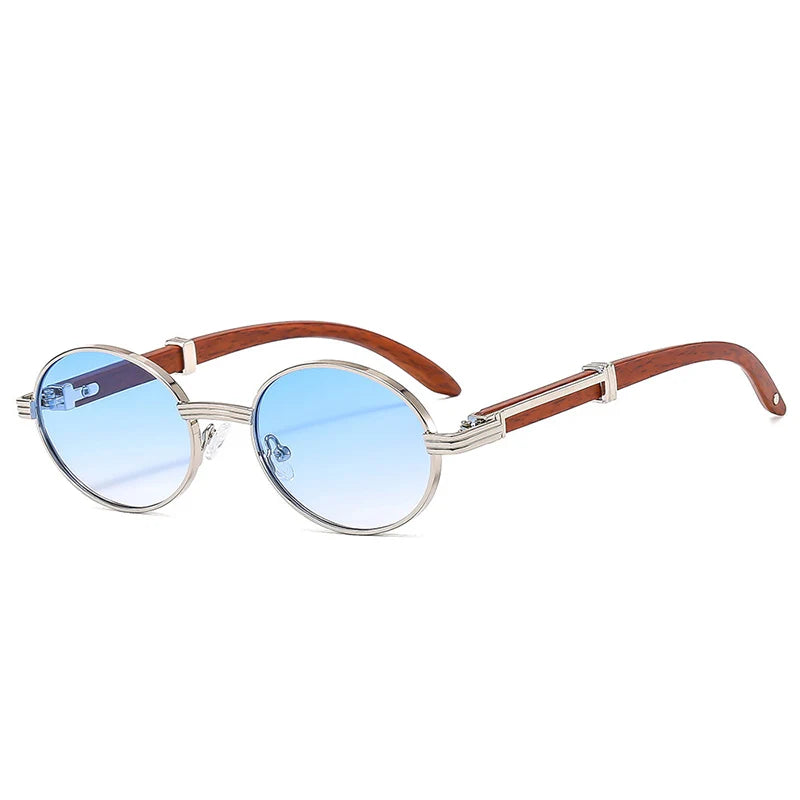 SO&EI Retro Oval Men Sunglasses Fashion Brand Designer Clear Gradient Lens Eyewear Women Luxury Sun Glasses Shades UV400